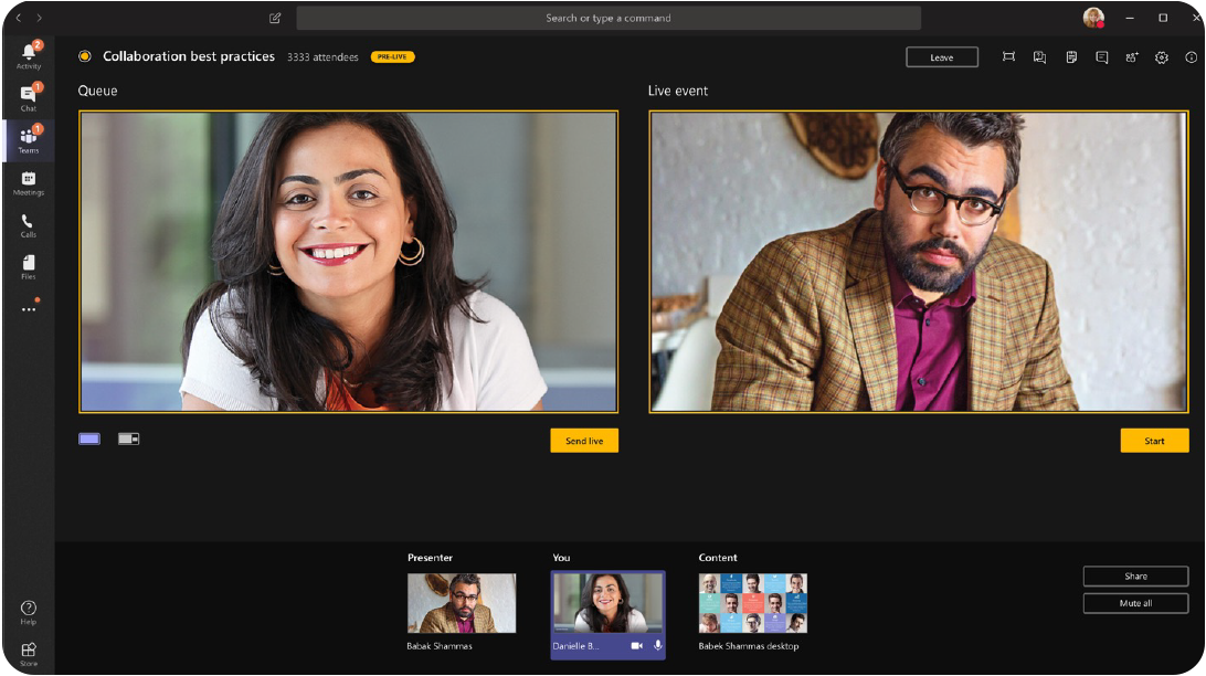 Microsoft Teams live events